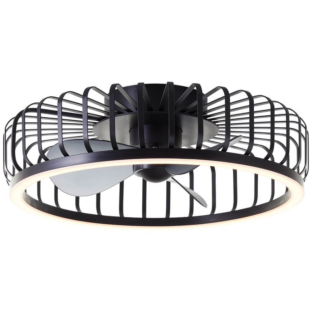 Brilliant Draadlamp plafondventilatorCapo zwart - G80920/06 afbeelding