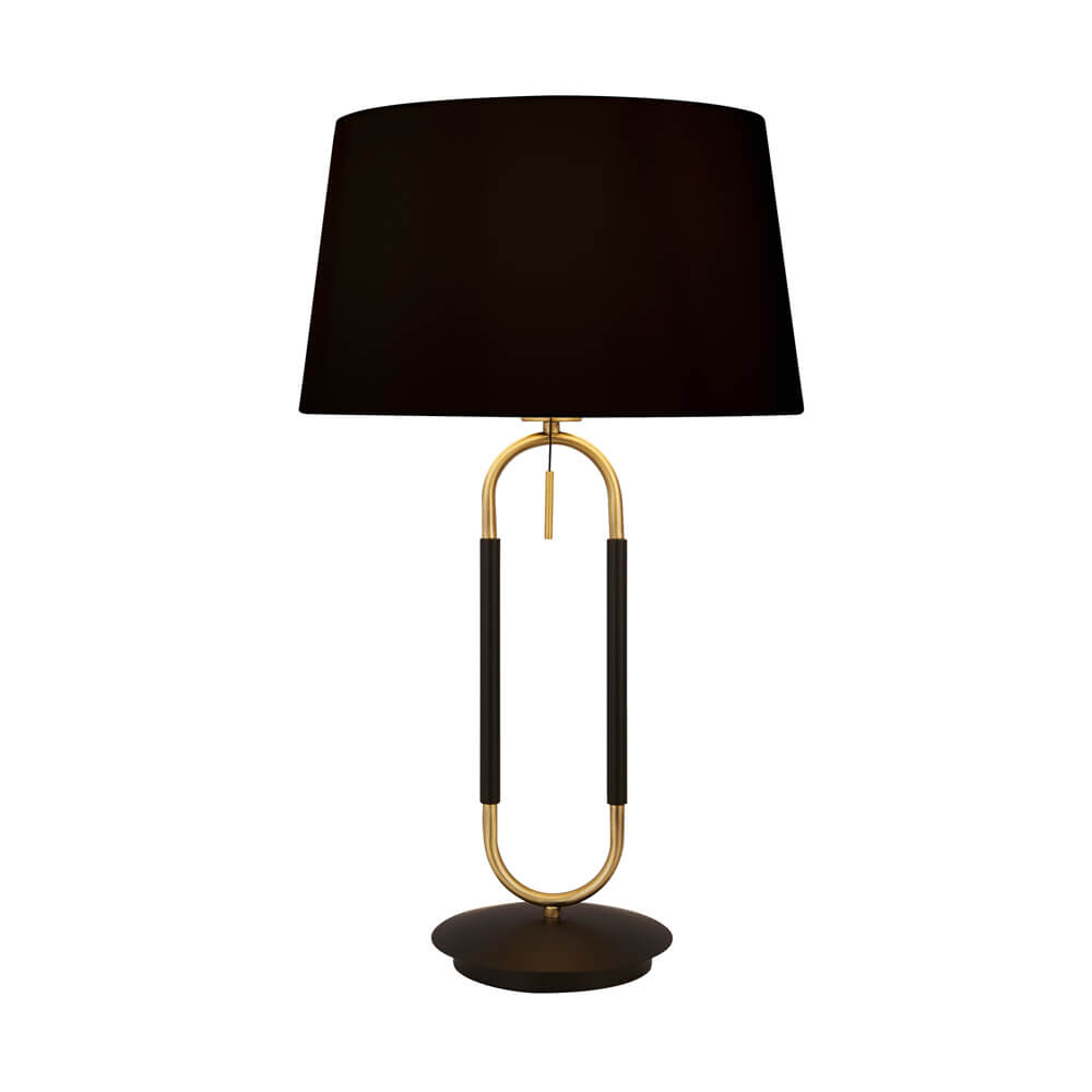 Searchlight Tafellamp Jazz zwart met goud - EU41431SB