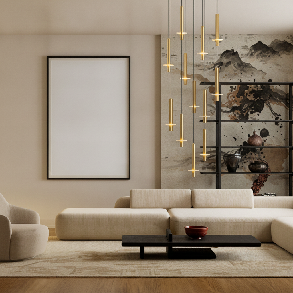 Lyora Design hanglampNoemi goud met wit Ø 62cm - 9019871