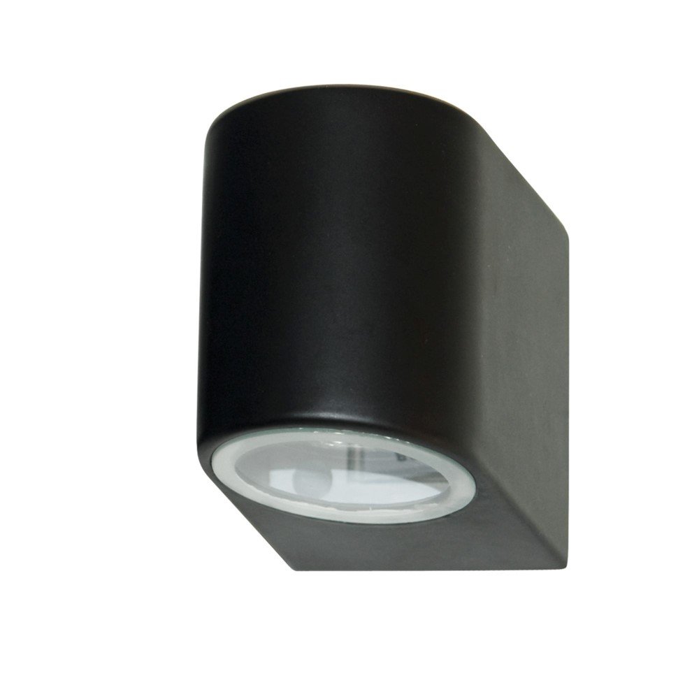 Searchlight Zwarte wandspotSplot Downlight 8cm - 8008-1BK-LED
