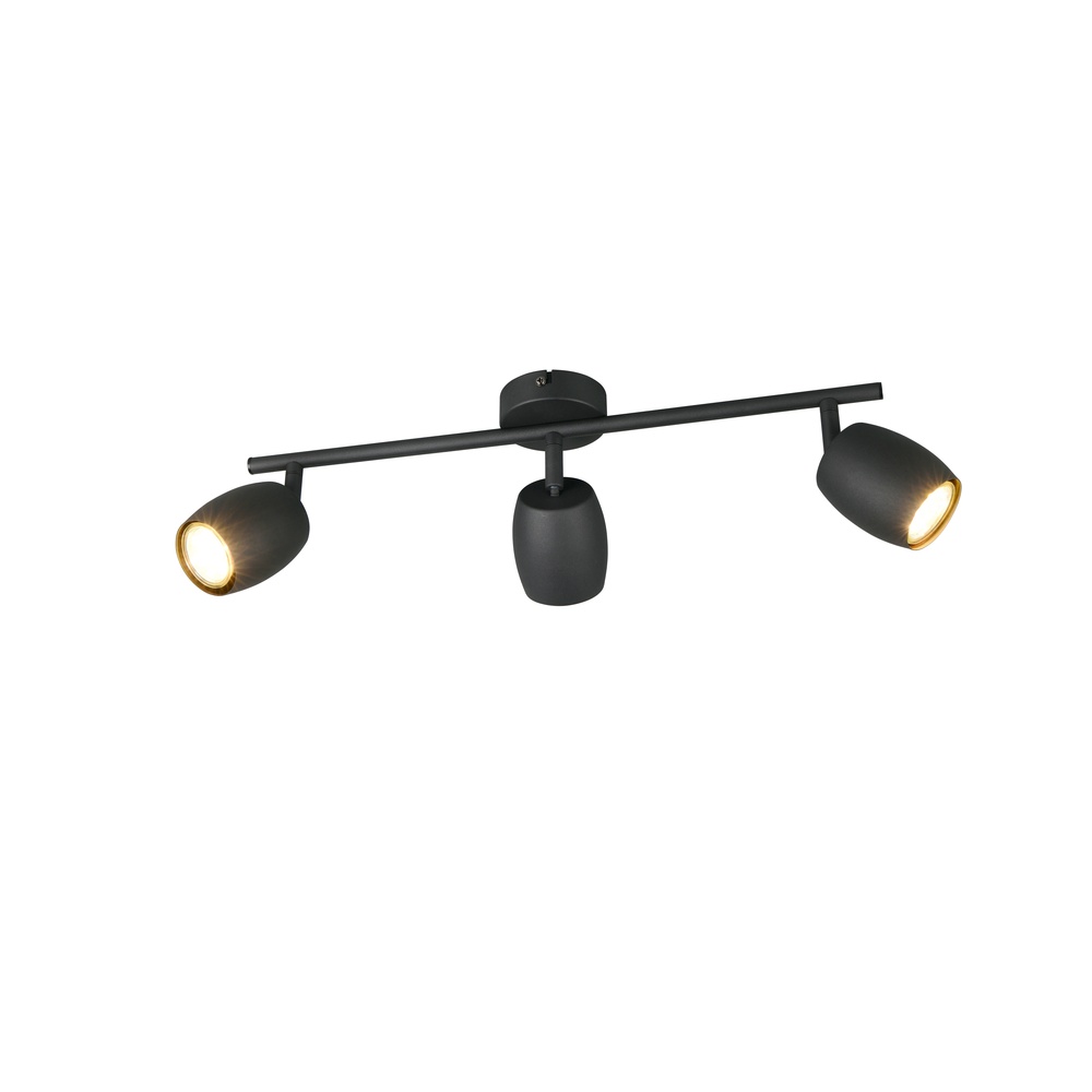Trio PlafondlampNancy 3-lichts zwart - R86263032