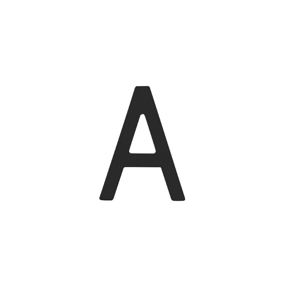 Intersteel Huisletter ANumbra 10cm zwart - 0023.402601