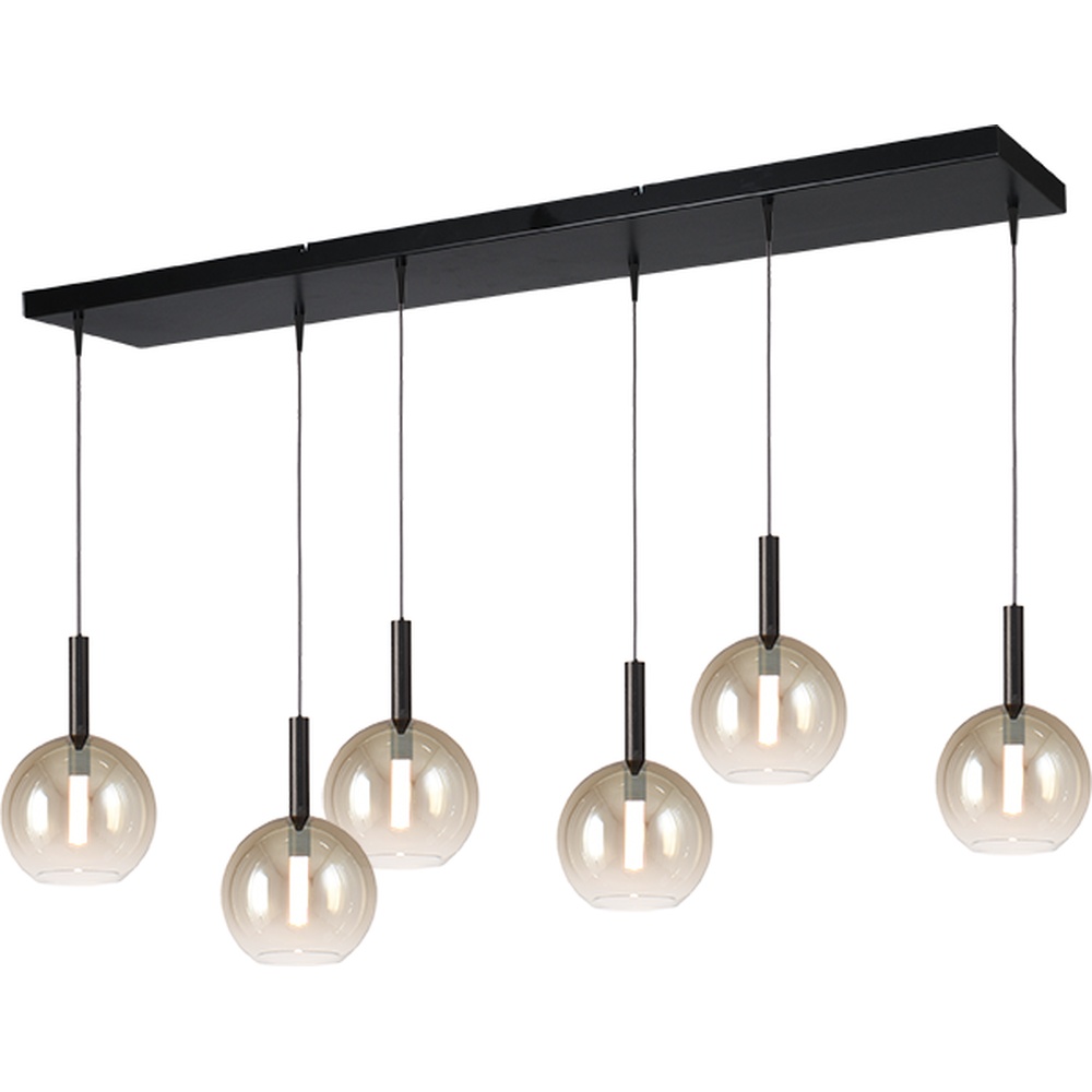 Masterlight 6L hanglamp Ø17cmLido Ball met gold-fading glas - 2861-05-02-130-25-61