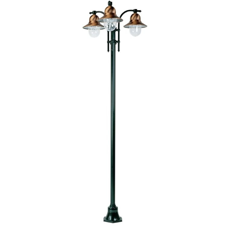 KS Verlichting Klassieke 3-lichts buitenlampToscane groen - 5106