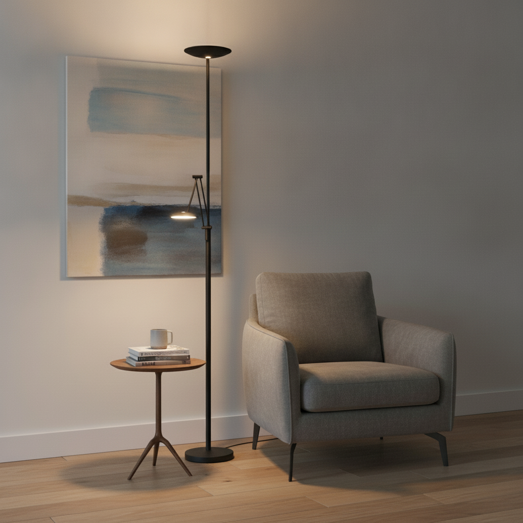 Highlight Klassieke leeslamp Roma zwart Ø 23cm - V4004.01