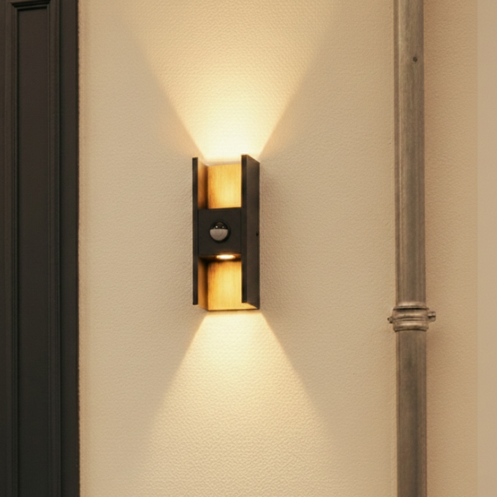SLV WandspotFlatt antraciet met sensor - 1010107