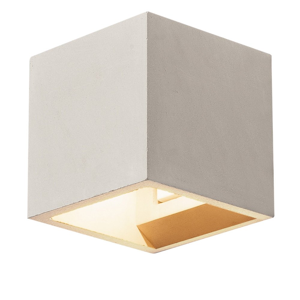 SLV Wandlamp Solid Cube Up-Down betongrijs - 1000910