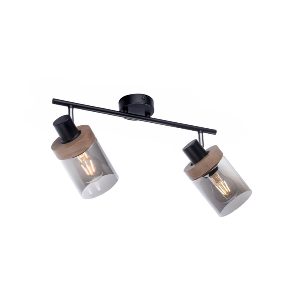 Just Light PlafondlampPasqual 2-lichts zwart - 11312-18