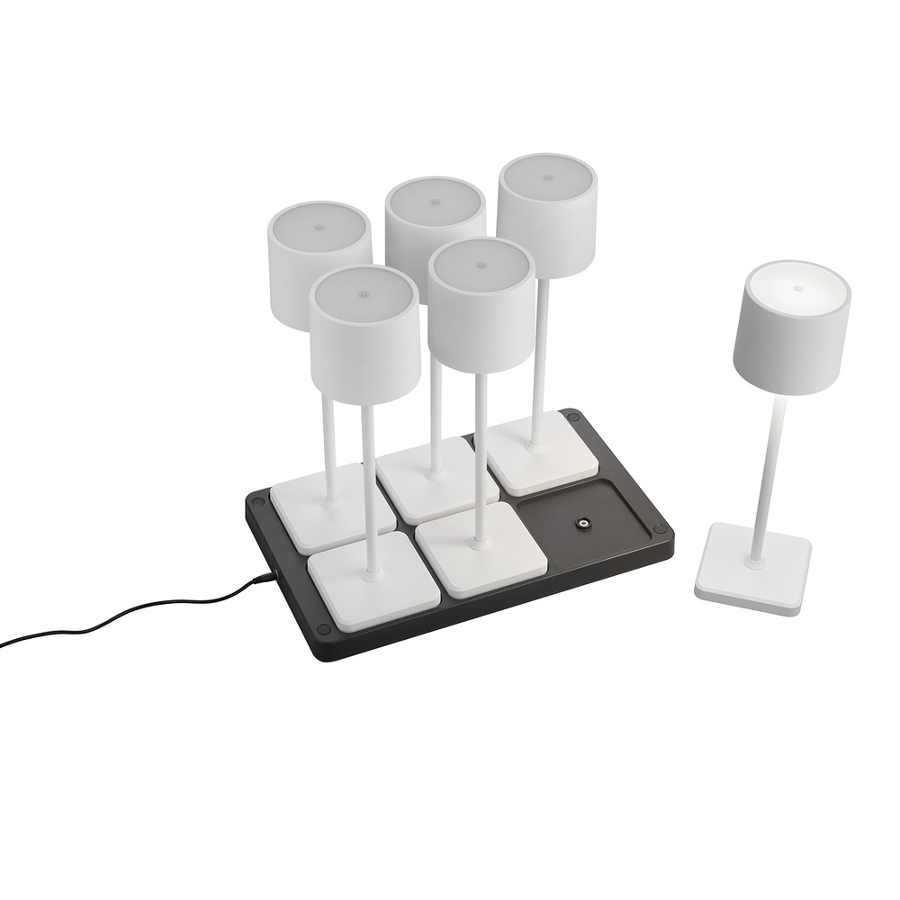 Trio Set van 6 tafellampjes Fernandez wit - R54096631