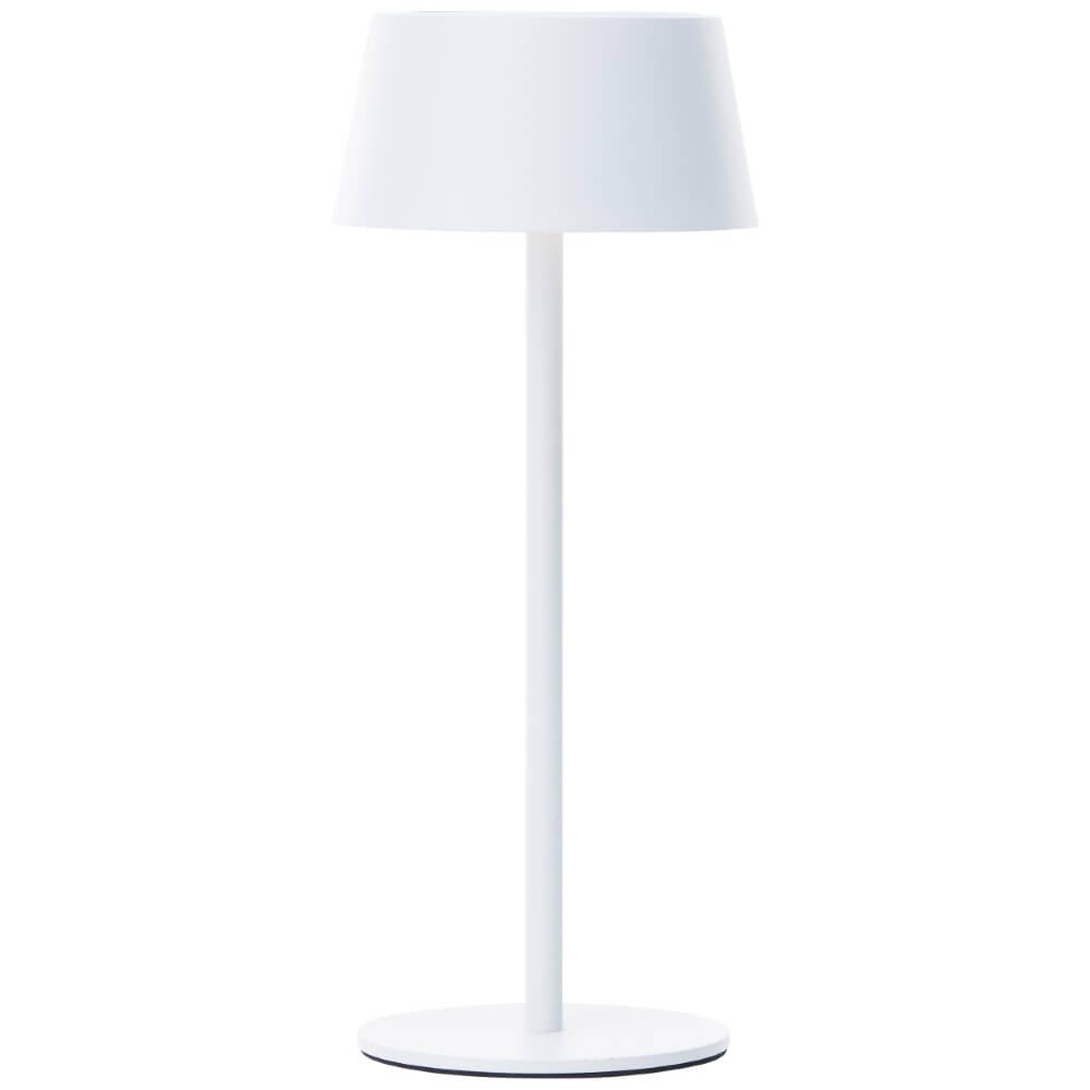 Brilliant Witte design tafellampPicco op batterij - G40400/05