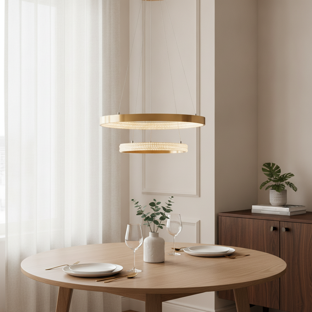 Lyora HanglampPreston goud Ø 60cm double - 110447