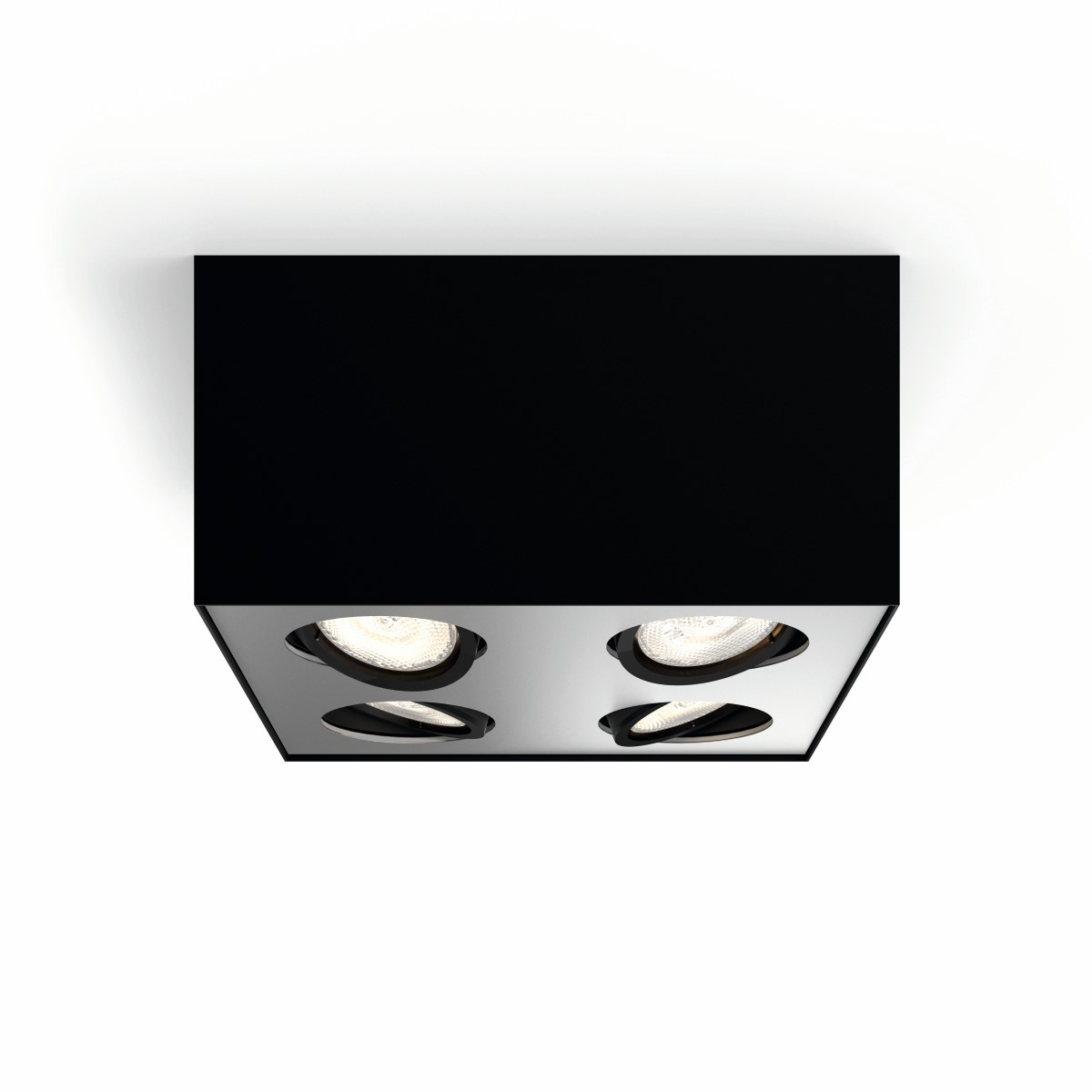 Philips SpotlampBox 4-lichts zwart - 5049430P0