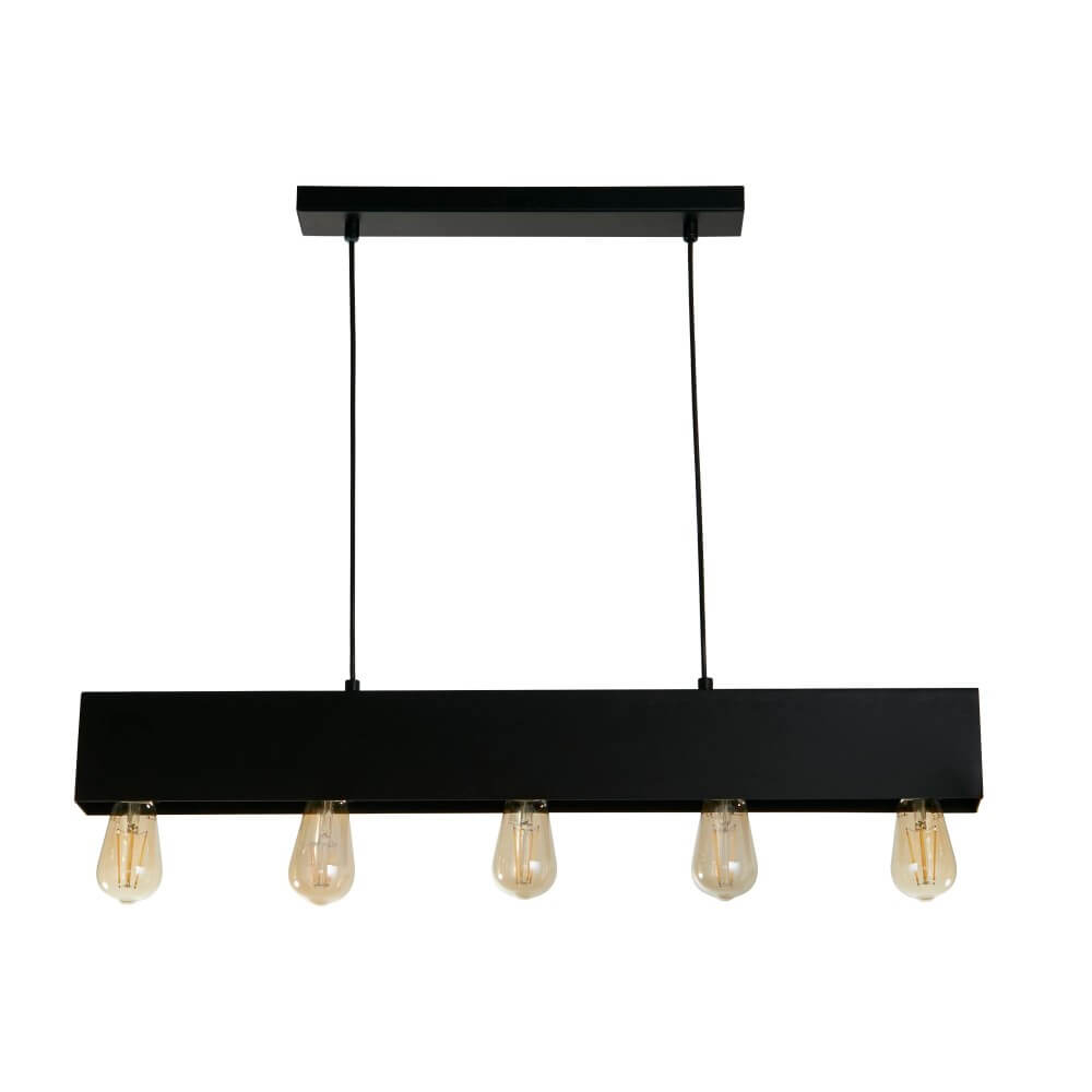 Searchlight HanglampPiano 5-lichts - 51607-5BK