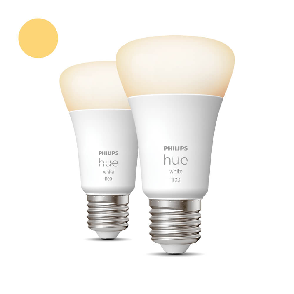 Philips Hue - E27 - 10W - White set van 2 - 929002469205