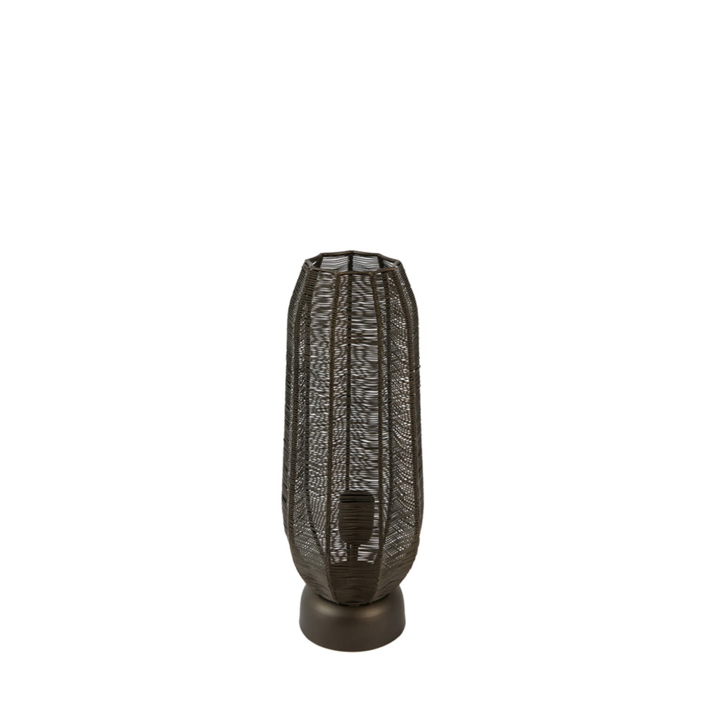Light & Living Tafellamp Samret bruin 46cm - 1900664