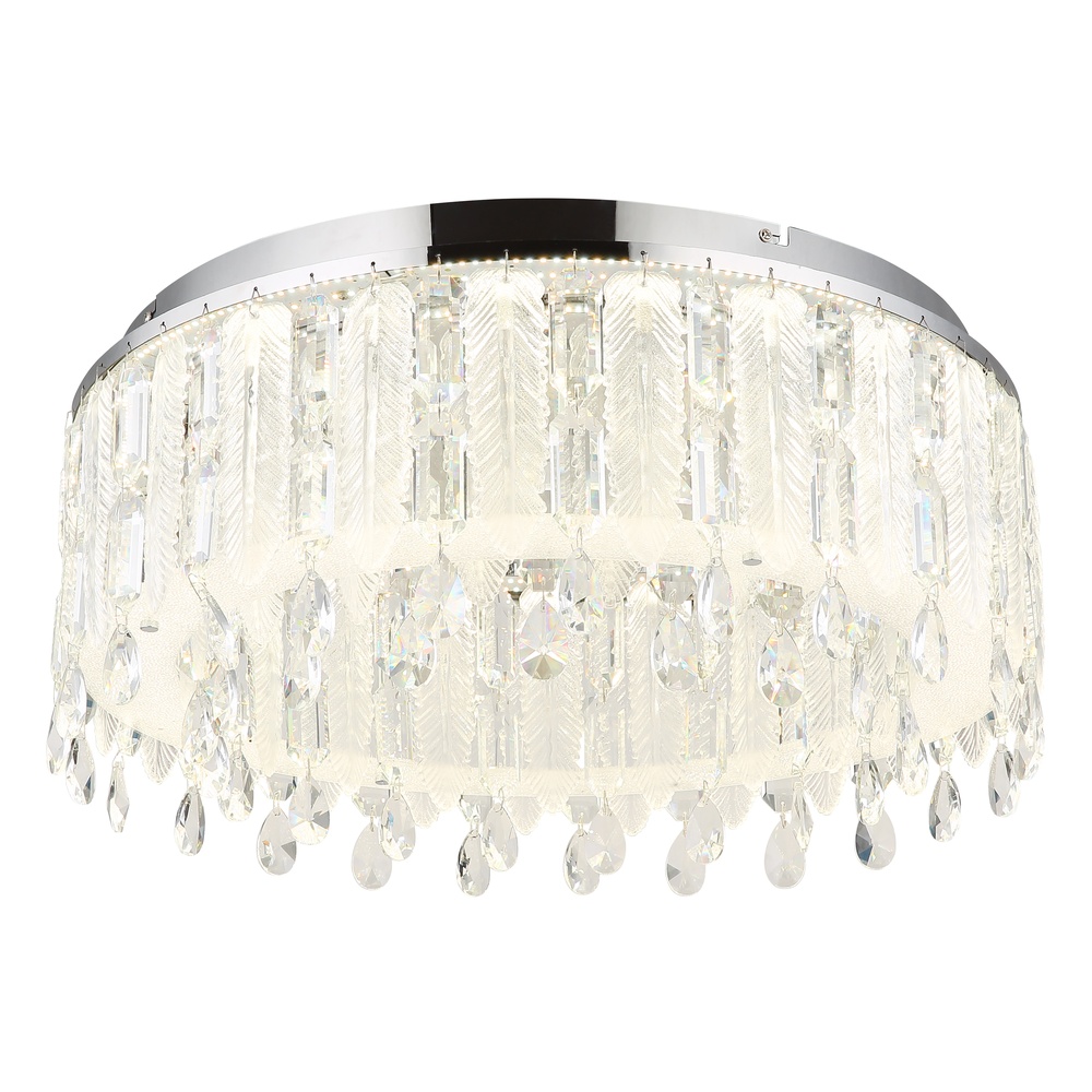 Globo Plafondlamp Klunka chroom Ø 58,5cm - 67176-58D