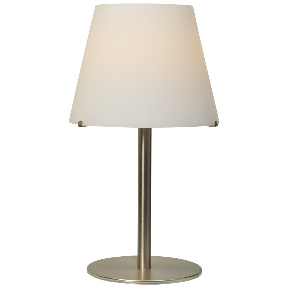 Masterlight Tafellamp Calabro 44cm metaalgrijs met wit - 4910-37-06