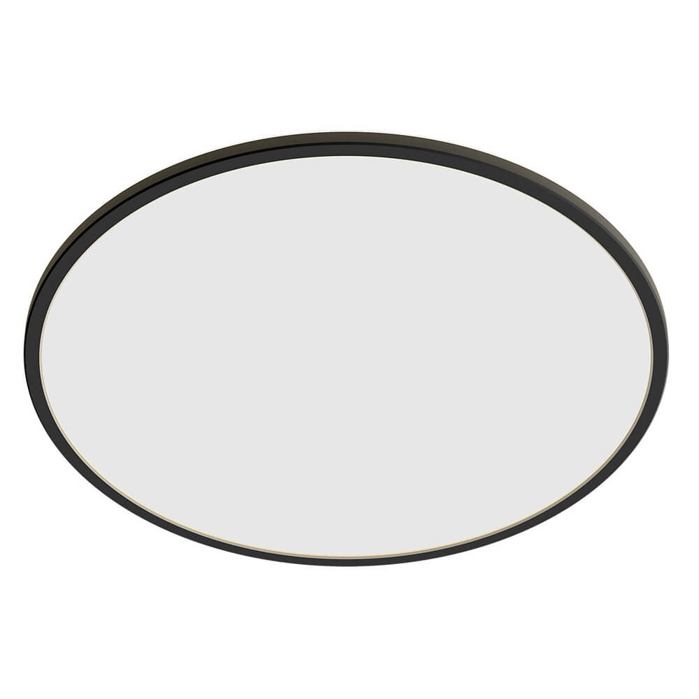 Philips Zwarte plafonnièreSuperSlim Ø 25cm - 929003191301