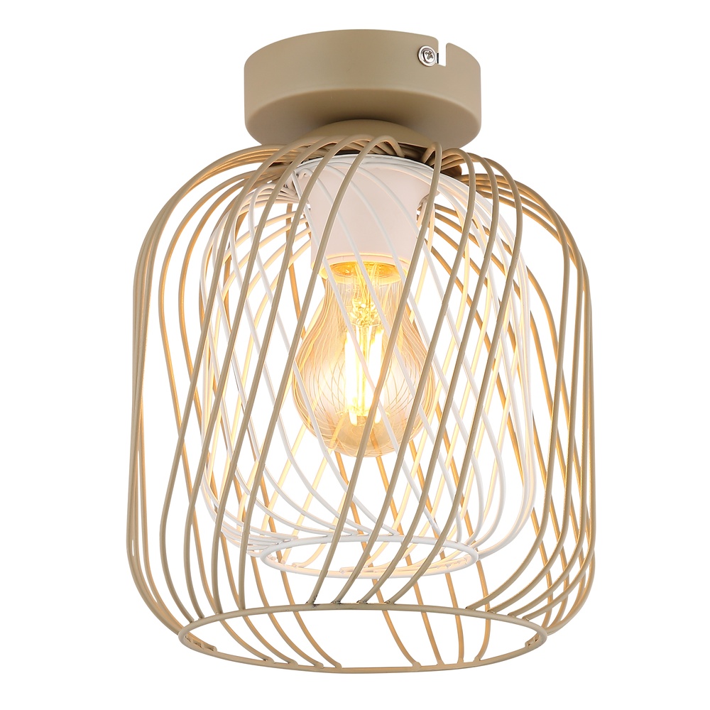 Globo Plafondlamp Dichti zand bruin - 15965D