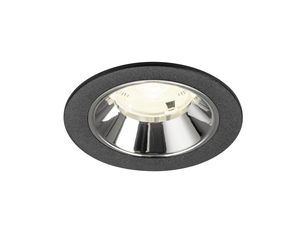 SLV InbouwspotNuminos S zwart/chroom 4000K - 20gr - 1009471