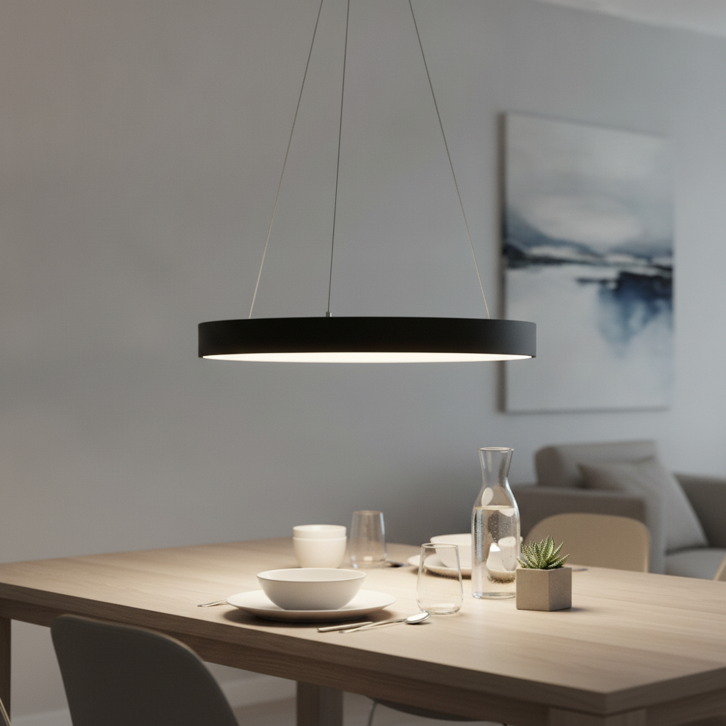 Lyora HanglampRando Thin zwart Ø 60cm - 110365