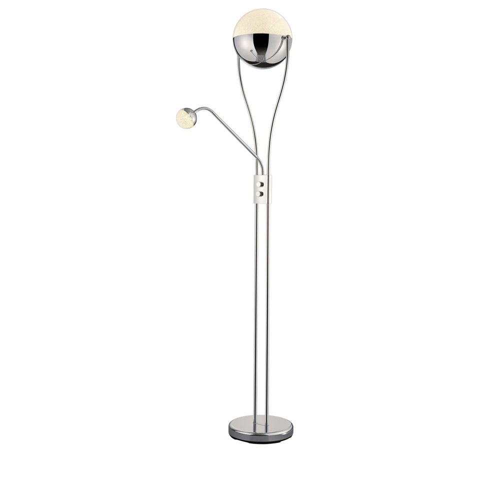 Trio VloerlampChris 2-lichts 180cm chroom - 478310206