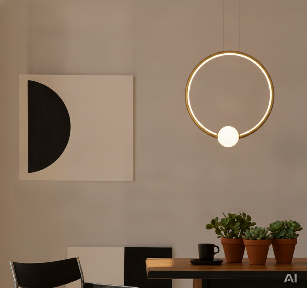Hanglamp Celia goud met wit rond