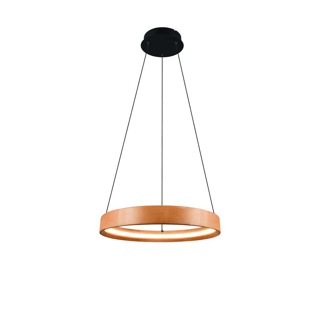 Trio Design hanglampLynwood hout Ø 50cm - 355030130