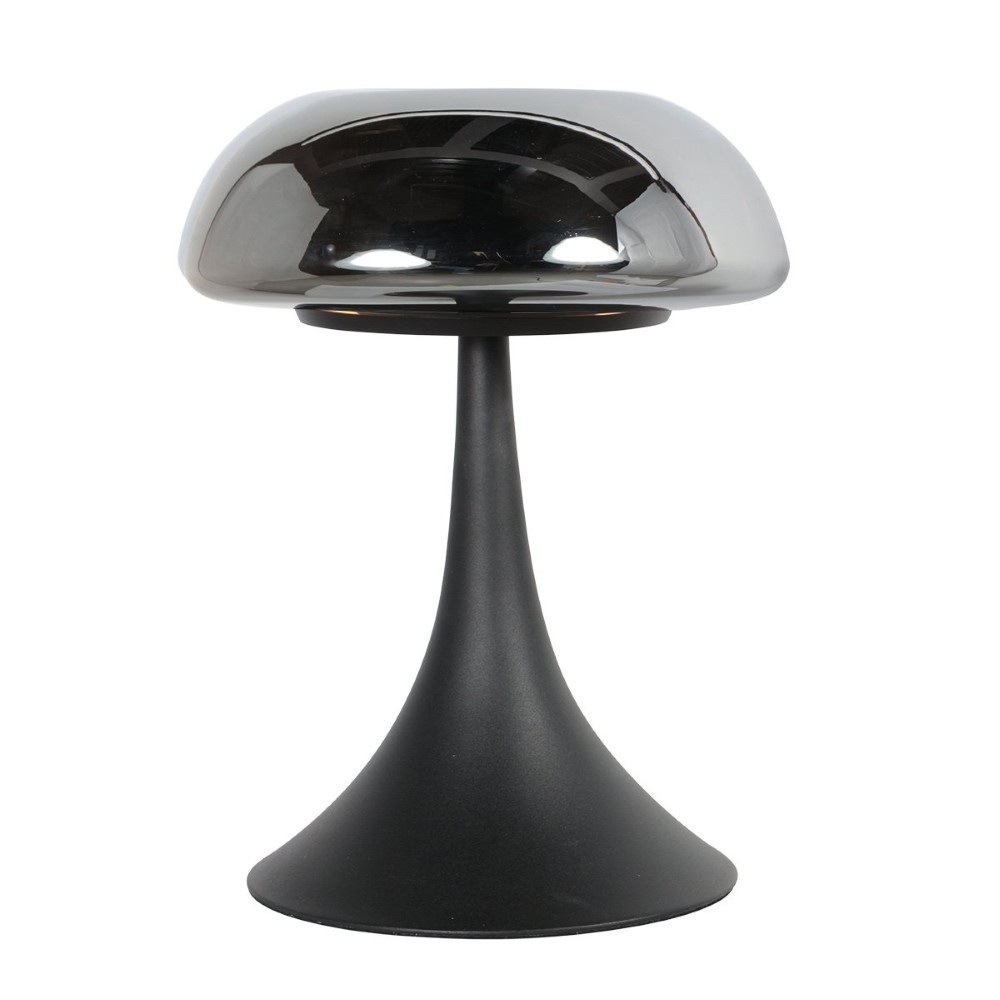 Tafellamp Ancilla zwart met smoke glas Steinhauer 8712746191943