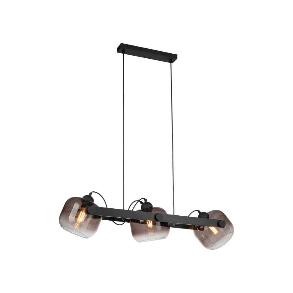 Just Light HanglampCup 2.0 3-lichts smoke glas - 15753-18