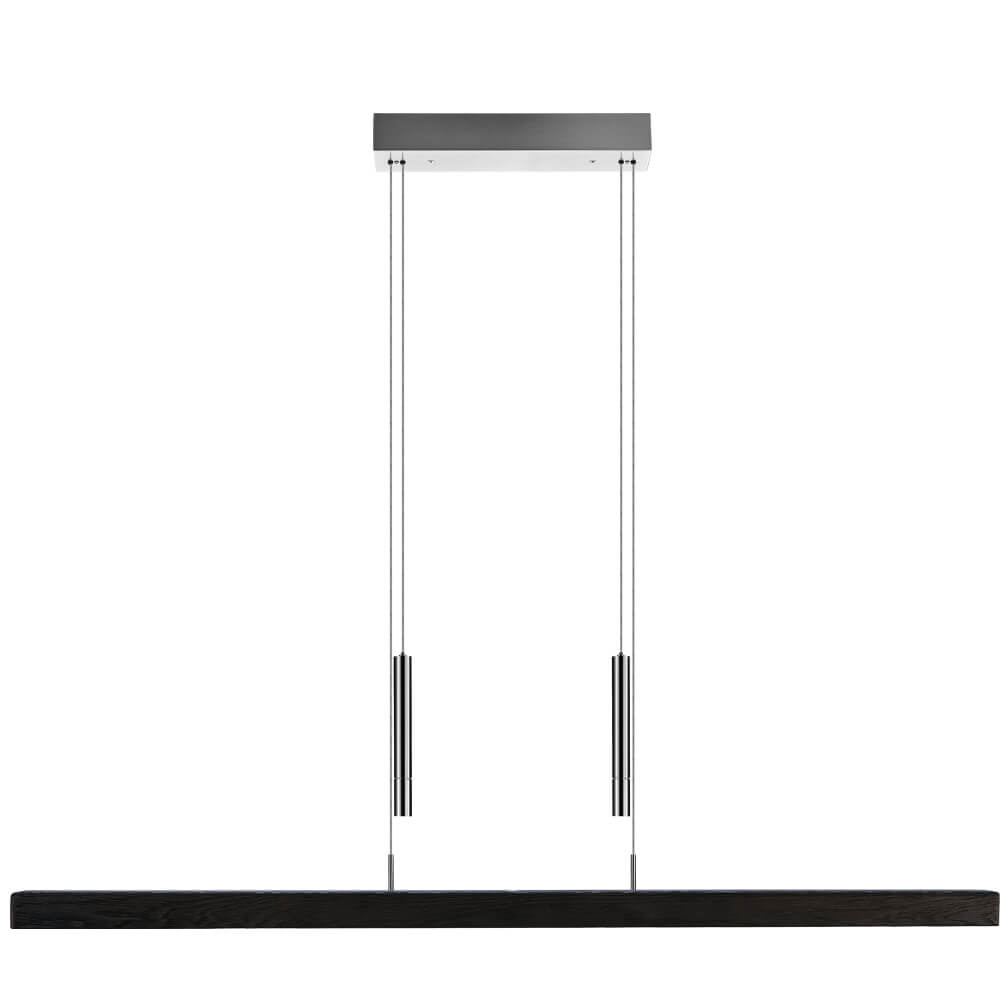 HerzBlut HanglampLeonora 121 cm - oak coal - 10241 afbeelding