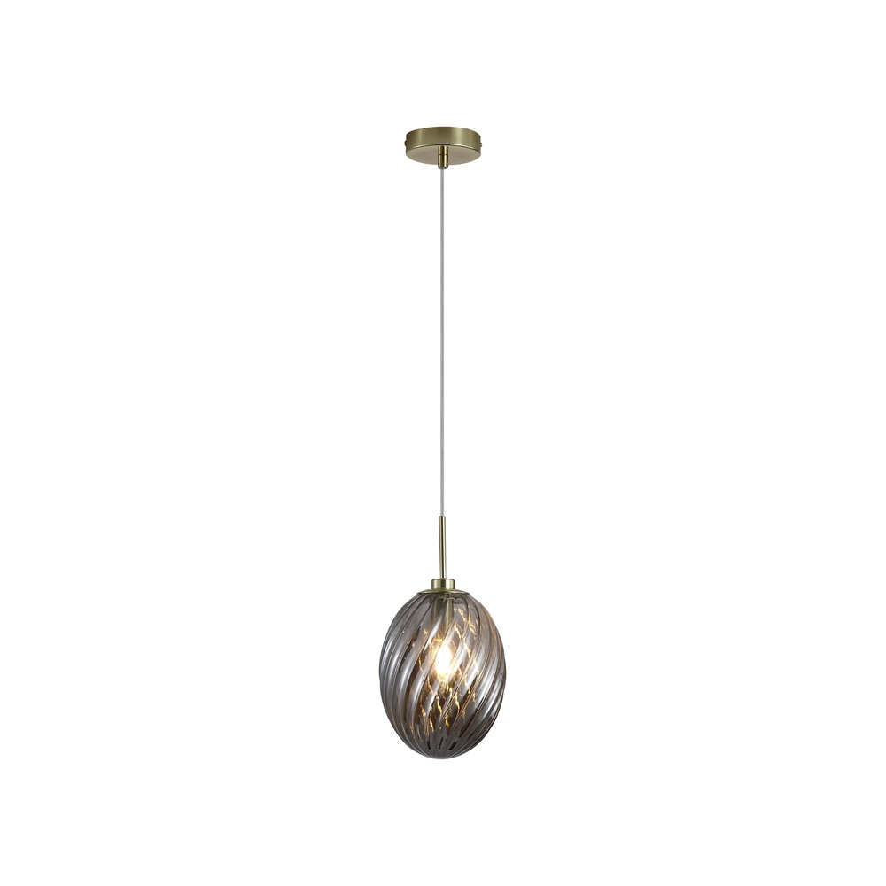 Searchlight HanglampWhirl smoke glas - 24141SM