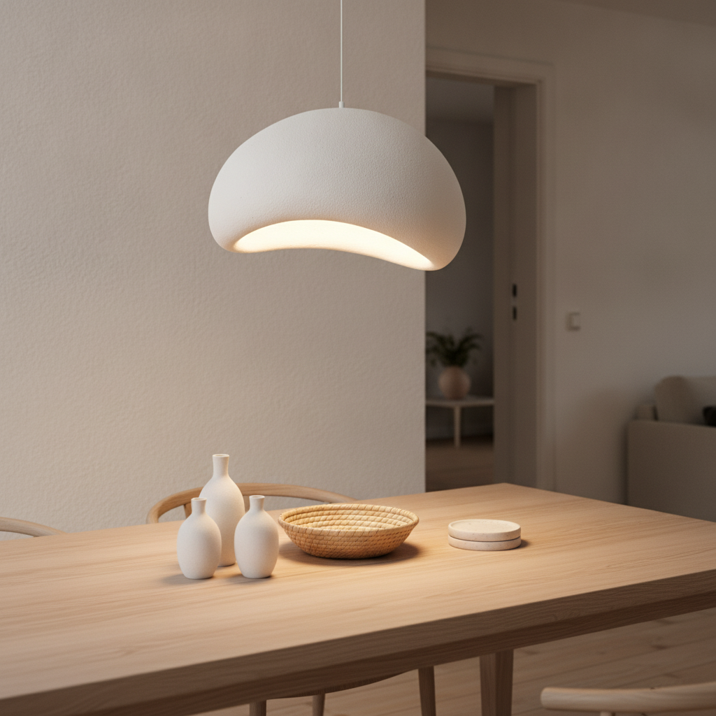 Lyora Natuurlijke hanglamp Aere wit 60cm - 109300