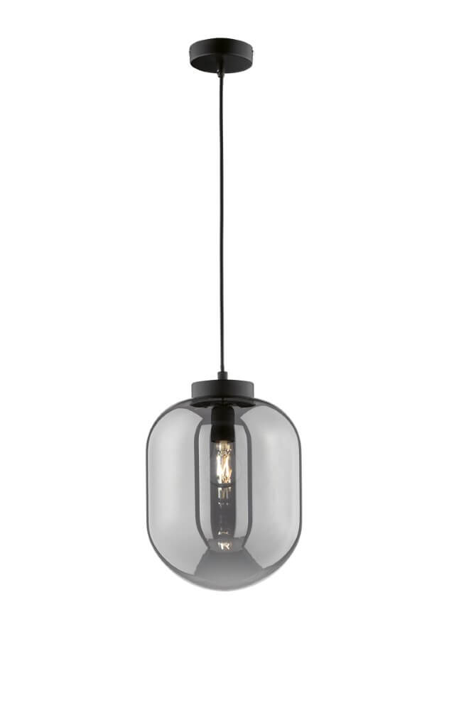 Fischer & Honsel Smoke glazen hanglampRegi Ø 24cm - 60710