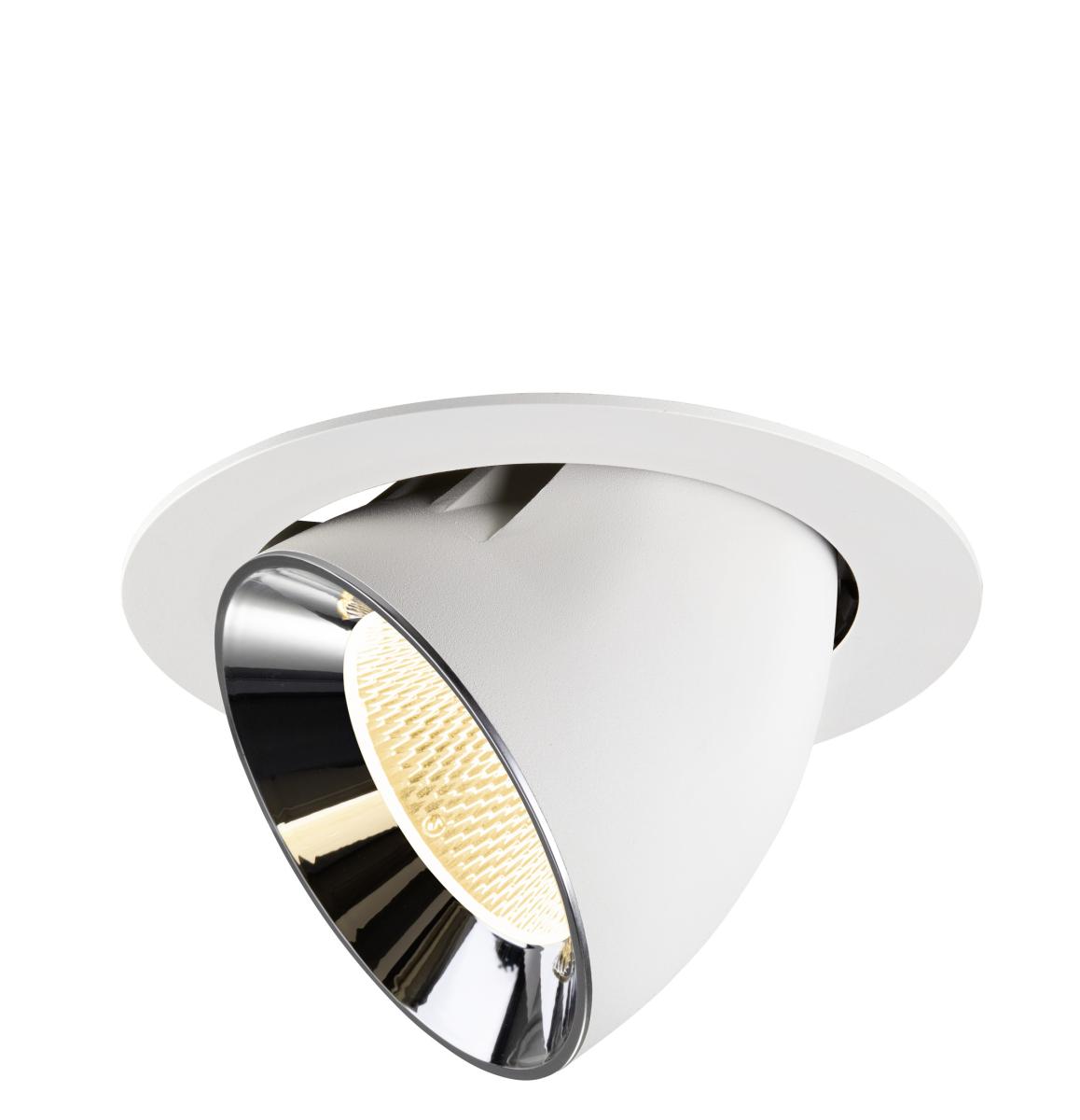 SLV InbouwspotNuminos Gimble XL wit/chroom 3000K - 20gr - 1009893