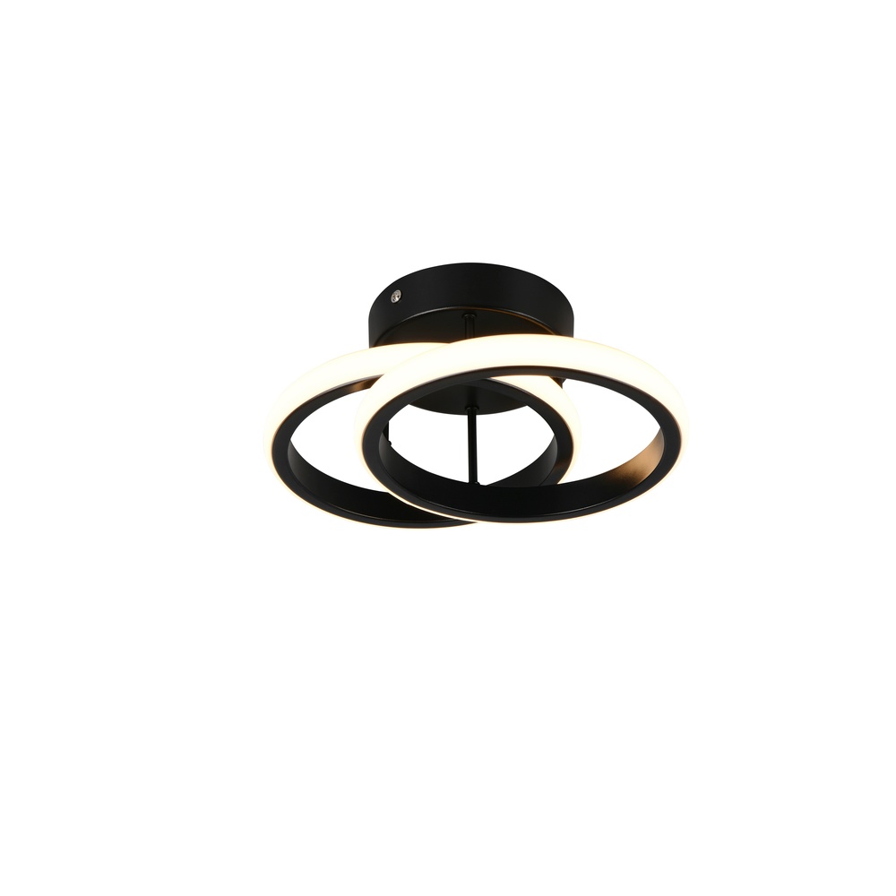 Trio Zwarte plafondlampKasia rond design - R63531132