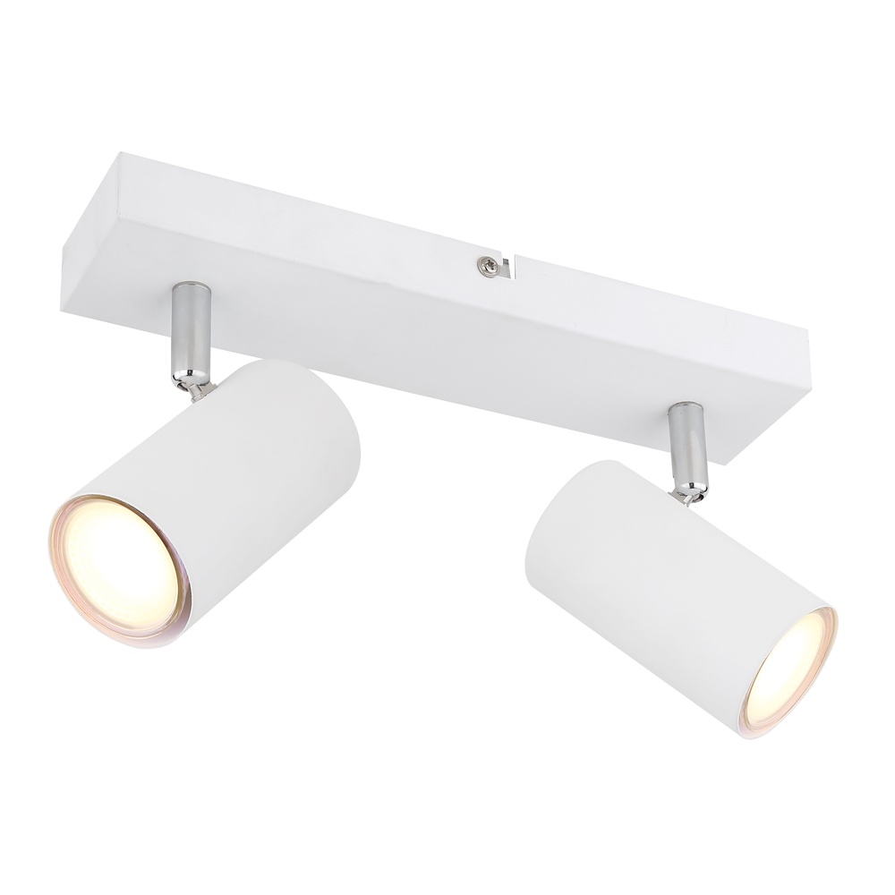 Globo Plafondlamp 2-lichts Robby wit - 57911-2W