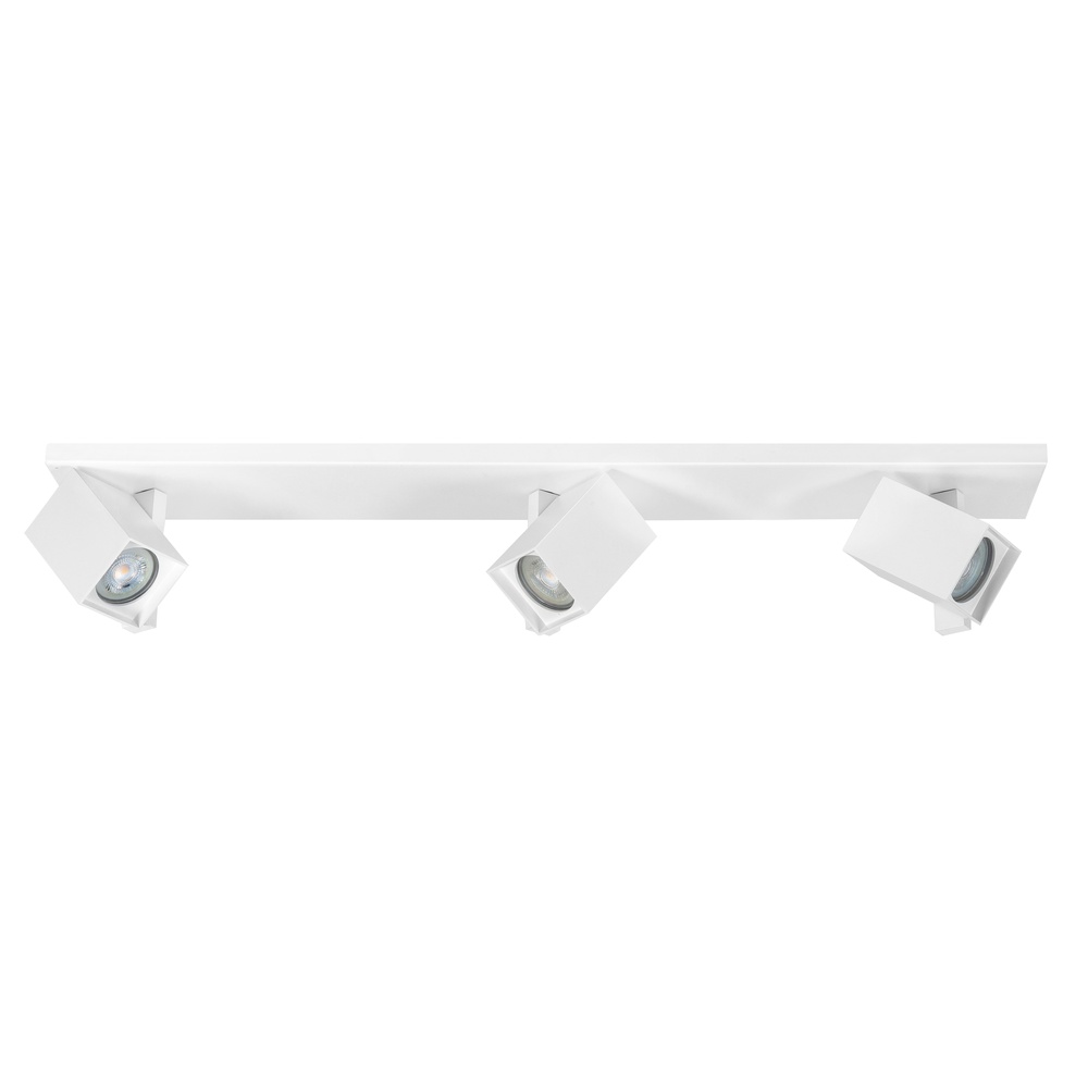 Highlight Vierkante opbouwspot Oslo wit 3-lichts - S7308.00