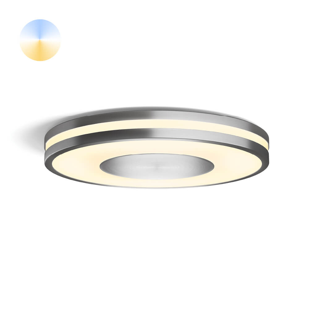 Philips PlafondlampHue Being - White Ambiance Ø 34,8cm RVS - 929003055201