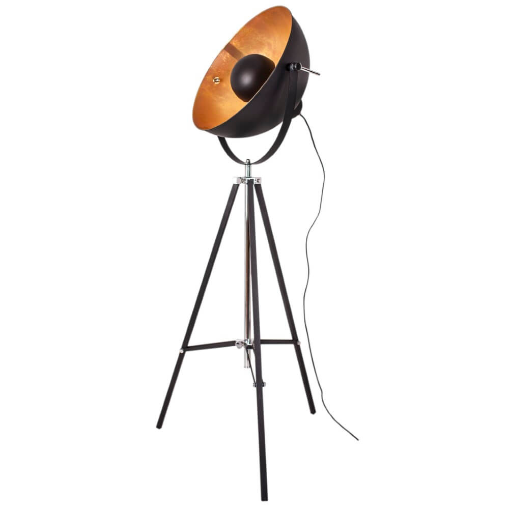 By Rydéns Staande lamp Captain mat zwart 160cm - 2826250-4000