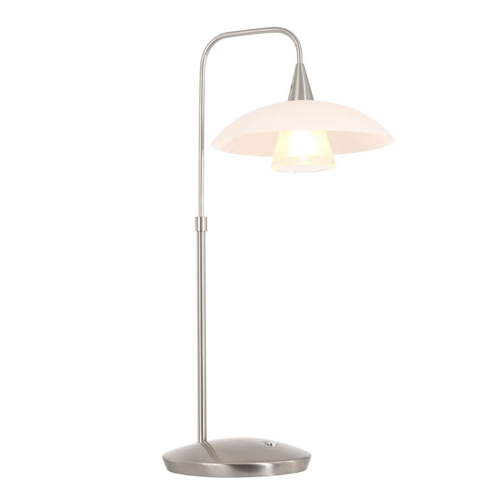 Steinhauer Moderne tafellampTallerken metaalgrijs - 2657ST