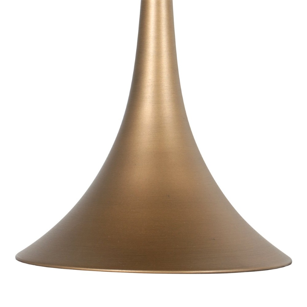 Tafellamp Ancilla brons met amber glas Steinhauer 8712746191868