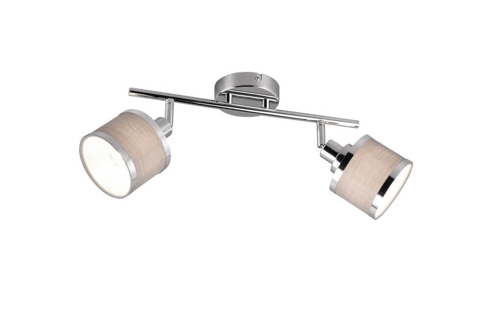 Trio Design opbouwspotArosa nikkel 2-lichts - 812100206