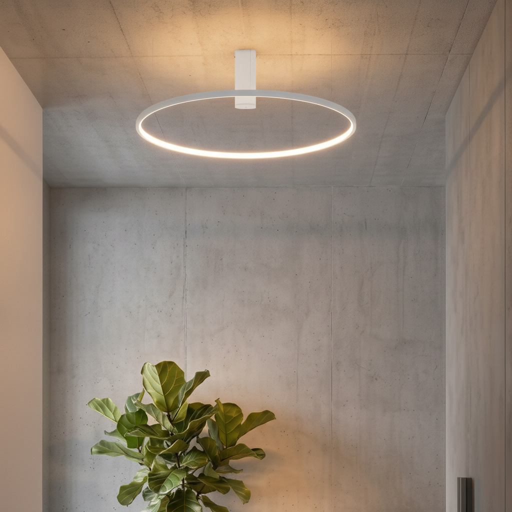 Design plafondlamp Garve wit Ø 60cm