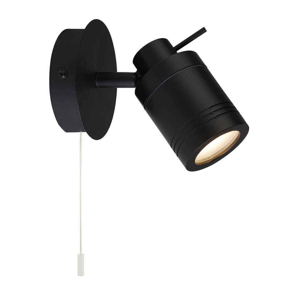 Searchlight Badkamer wandspotSamson zwart - 6601BK