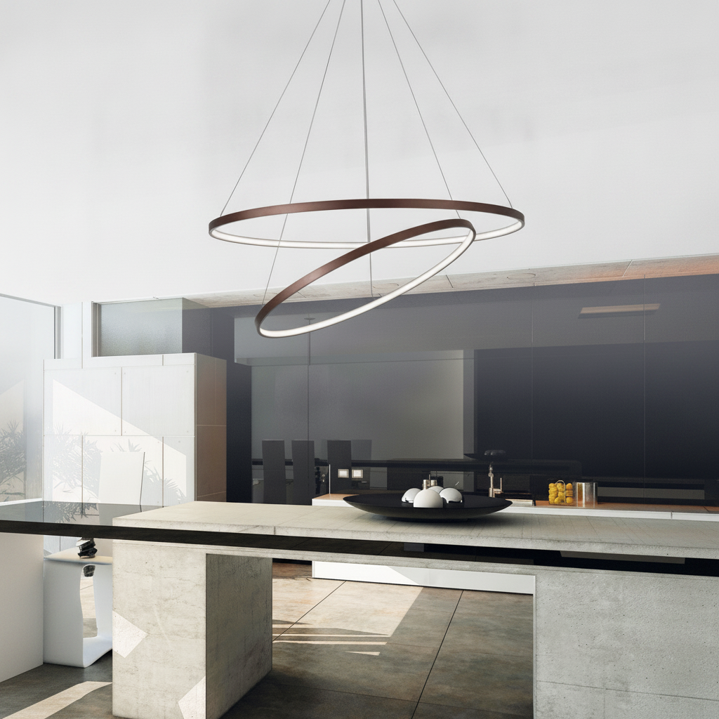 Lyora Design hanglampFerrol koffie bruin double - 6265003