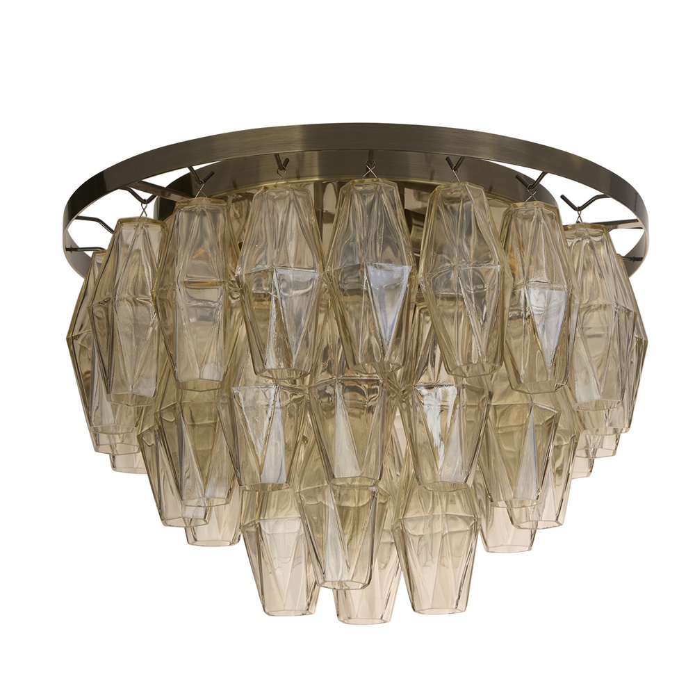 Plafondlamp Alba antiek messing Ø 43cm Searchlight 5,05342E+12