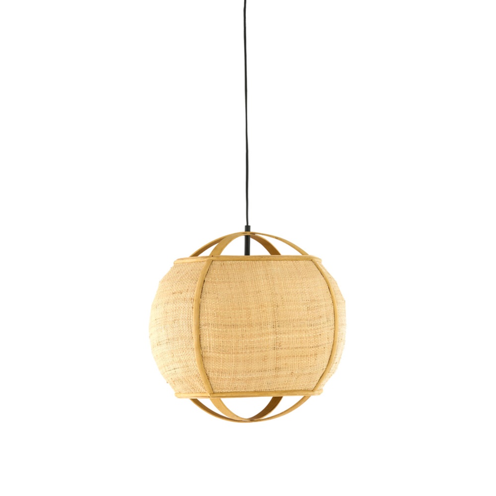 Light & Living Landelijke hanglamp Bozona licht bruin Ø 41cm - 2997384