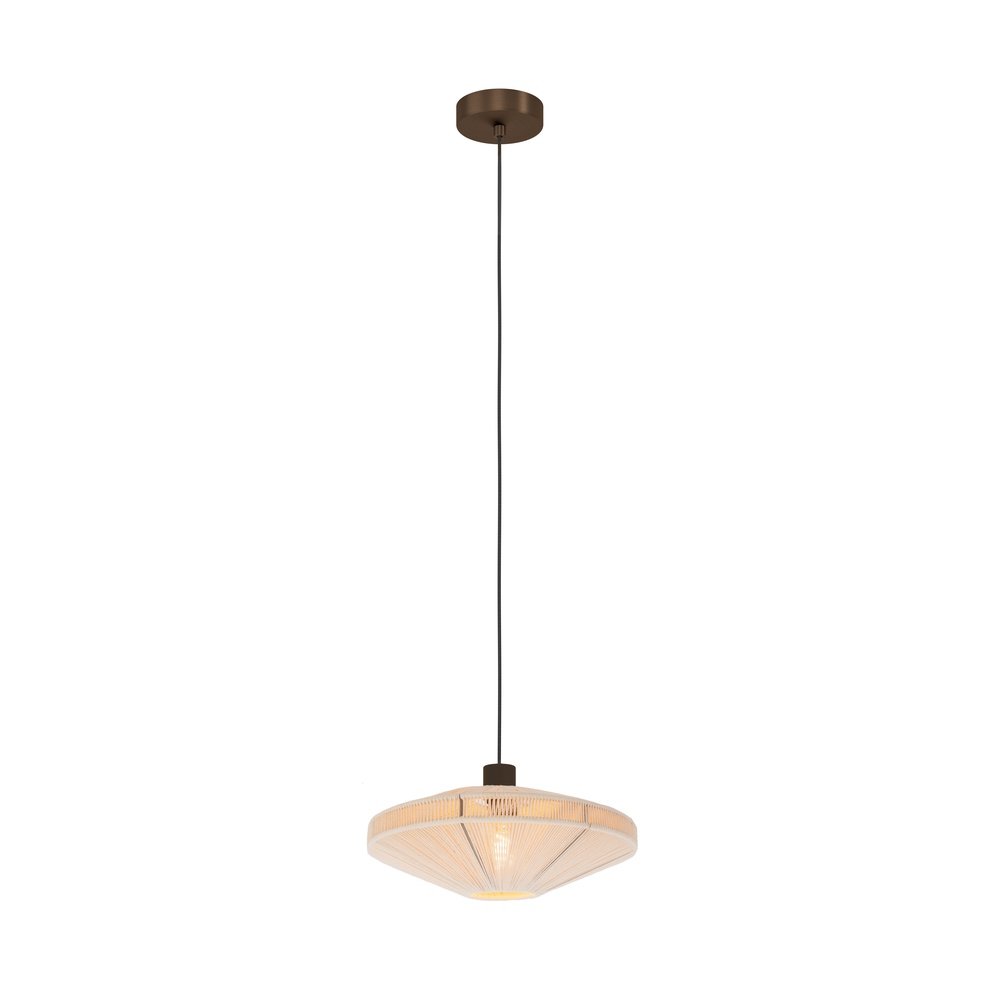 Eglo Japandi hanglamp Orimini Ø 38cm - brons met crème - 300198