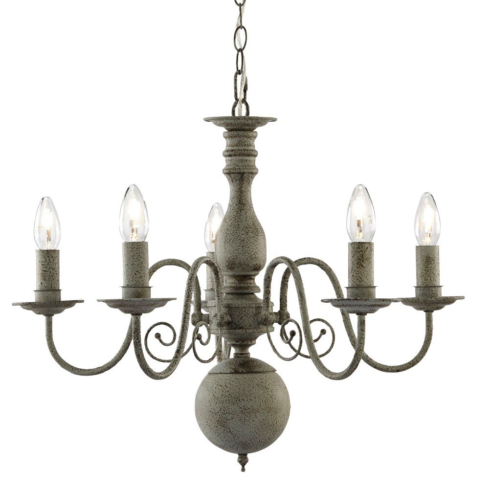 Searchlight Kroonluchter Greythorne - 2265-5GY